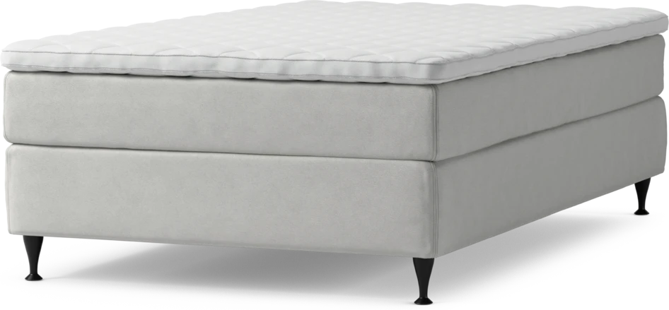 Delux Sense - Kontinentalsäng, enkelsäng 120 cm med bäddmadrass och sängben