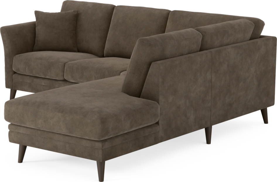 Eden - 2-sits soffa med divan - Brun