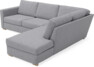 Friday - 2,5-sits soffa med divan höger - Grå