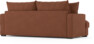 Mila - 3-sits soffa, hel dyna - Orange
