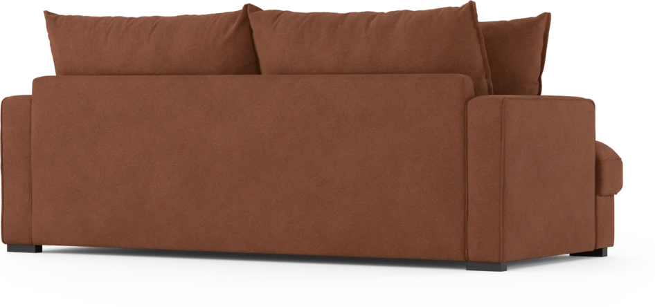 Mila - 3-sits soffa, hel dyna - Orange