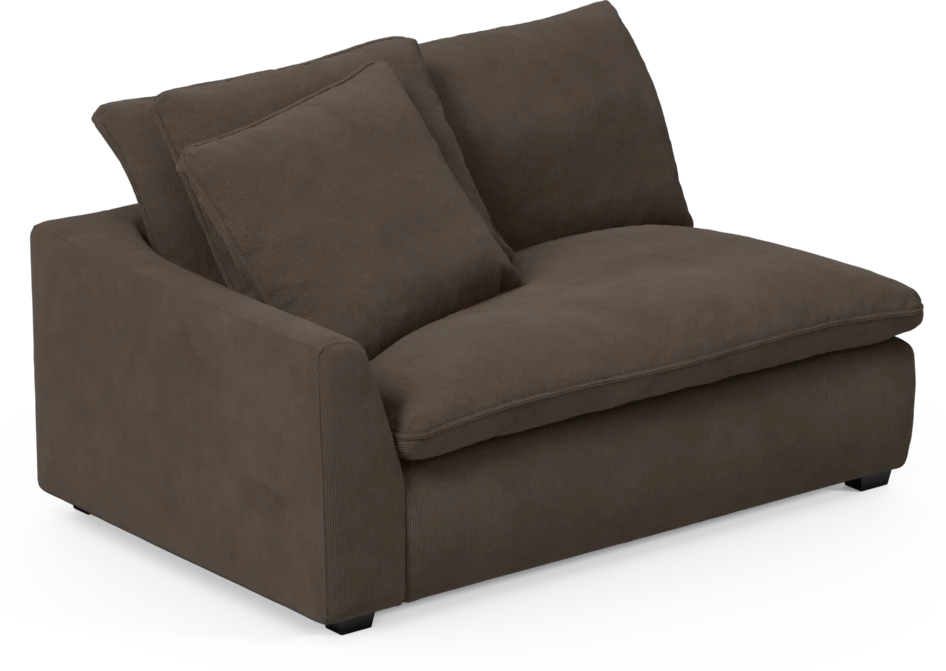 Bellora - 2-sits med armstöd vänster - Brun