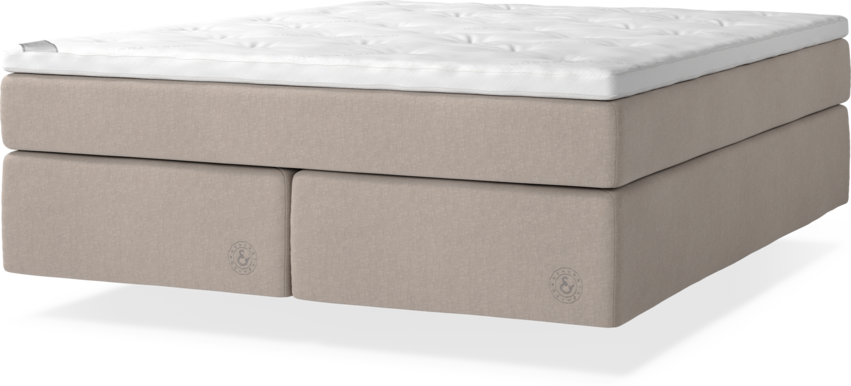 Cape Farewell Comfort - Kontinentalsäng, dubbelsäng med svävande utseende - Beige