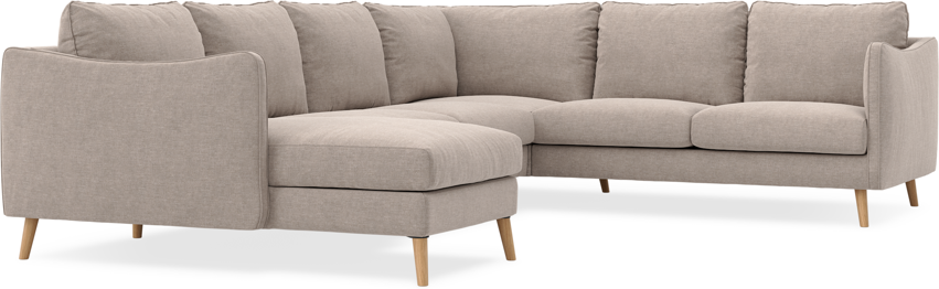 Madison - Hörnsoffa med schäslong vänster - Beige