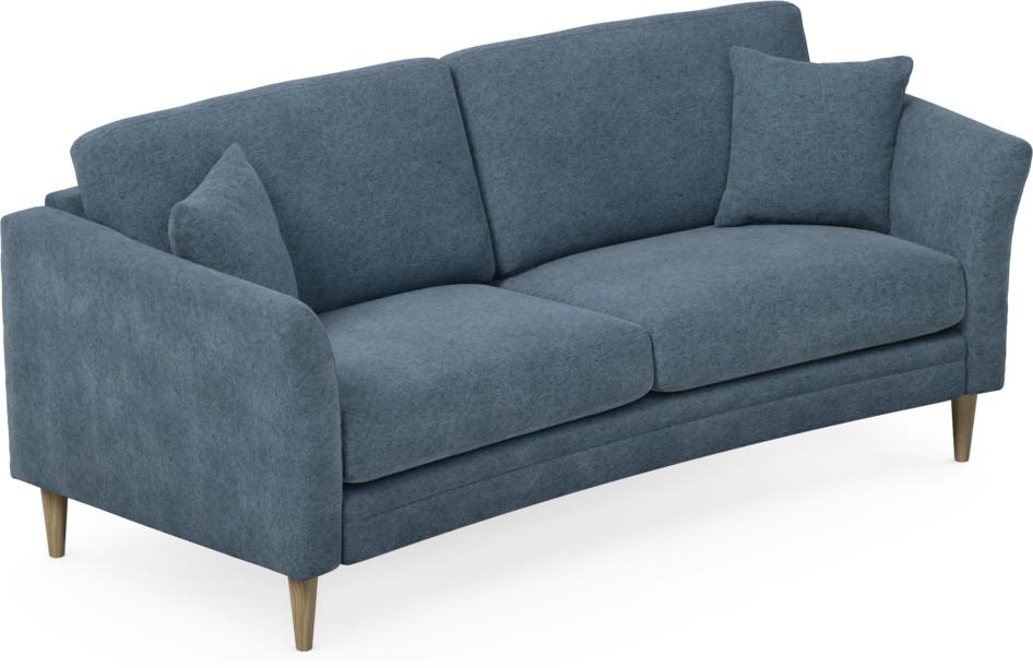 Eden - 2,5-sits soffa svängd - Blå