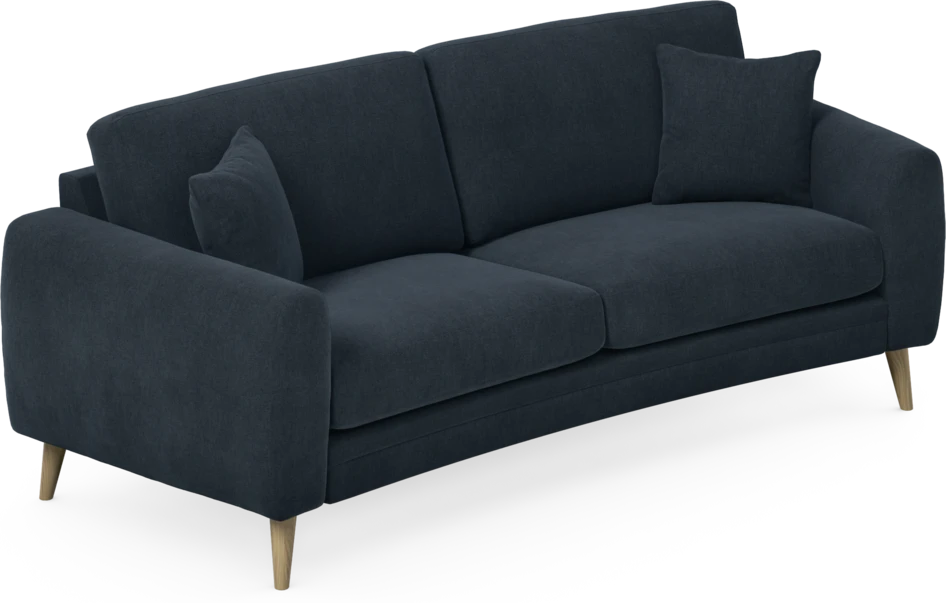 Eden - 2,5-sits soffa svängd - Blå