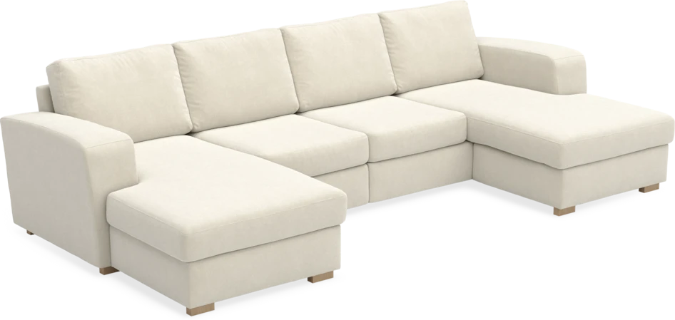 Friday - 2-sits soffa med två schäslonger - Beige