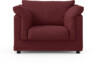 Cherrie - Fåtölj med kappa - Röd