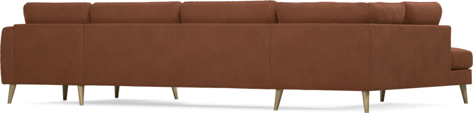 Bridge - 3-sits soffa med divan vänster och schäslong höger - Orange