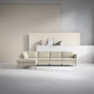 County - 3-sits soffa med divan vänster - Beige