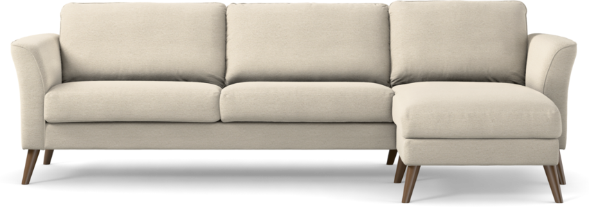 Bridge - 3-sits soffa med schäslong höger - Beige