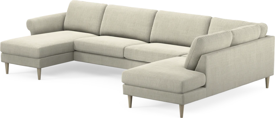 Bridge - 3-sits soffa med schäslong vänster och divan höger - Beige