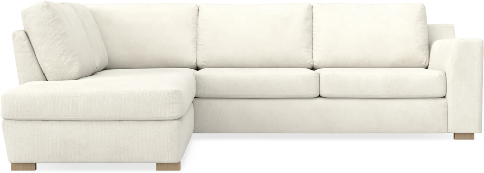 Friday - 2,5-sits soffa med divan vänster - Vit