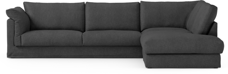 Cherrie Klädsel - Klädsel till 3-sits soffa med divan höger - Svart
