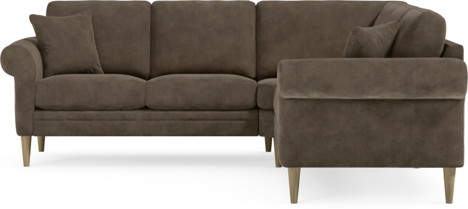 Eden - Hörnsoffa, 2+2-sits - Brun