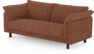 Cherrie - 2,5-sits soffa, hel dyna, fast klädsel - Orange