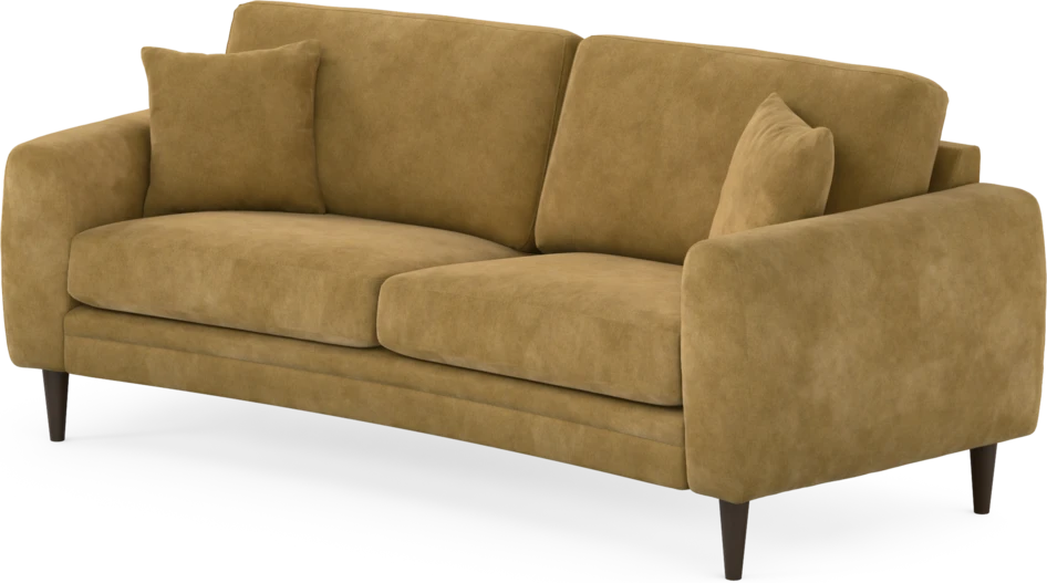 Eden - 2,5-sits soffa svängd - Gul