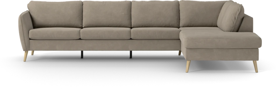 County - 3-sits soffa med divan höger - Beige