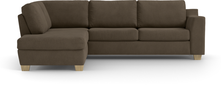 Friday - 2,5-sits soffa med divan vänster - Brun
