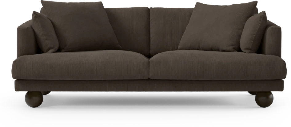 Harper - 3-sits soffa - Brun