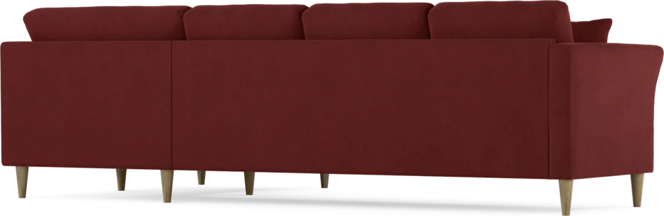 Eden - Hörnsoffa, 3+1-sits - Röd