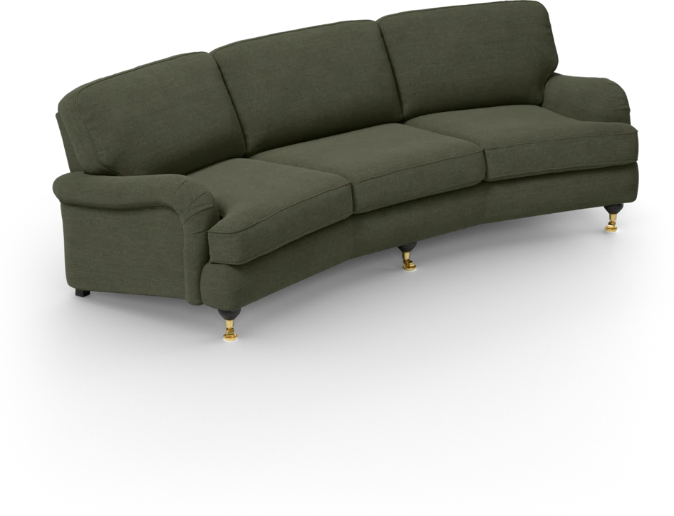 Oxford - 3-sits soffa svängd - Grön