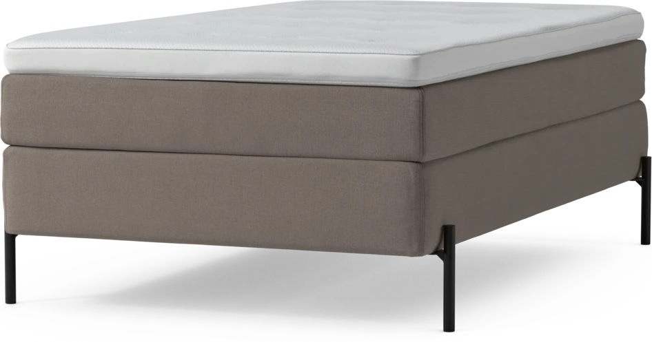Delux Sense - Kontinentalsäng, enkelsäng 120 cm med bäddmadrass och sängben