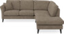 Eden - 2-sits soffa med divan - Gul