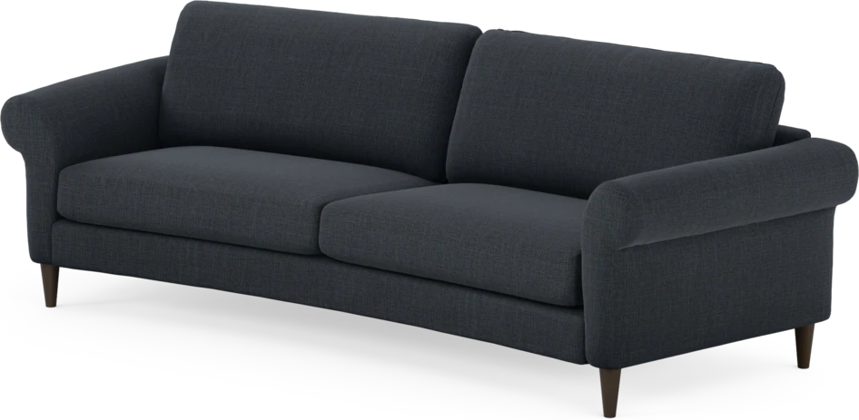 Bridge - 3-sits soffa svängd - Blå
