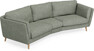Madison - 3-sits soffa svängd, 90 cm - Turkos
