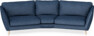 Madison - 3-sits soffa svängd, 90 cm - Blå