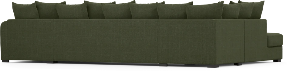Town - 3-sits soffa med divan vänster och schäslong höger - Grön