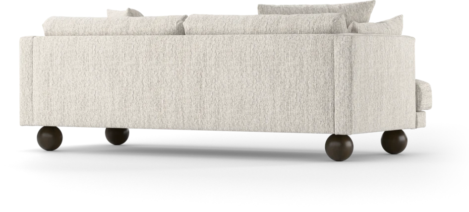 Harper - 3-sits soffa, hel dyna - Grå