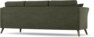 Eden - 3-sits soffa svängd - Grön