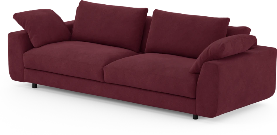 Amie - 4-sits soffa - Röd