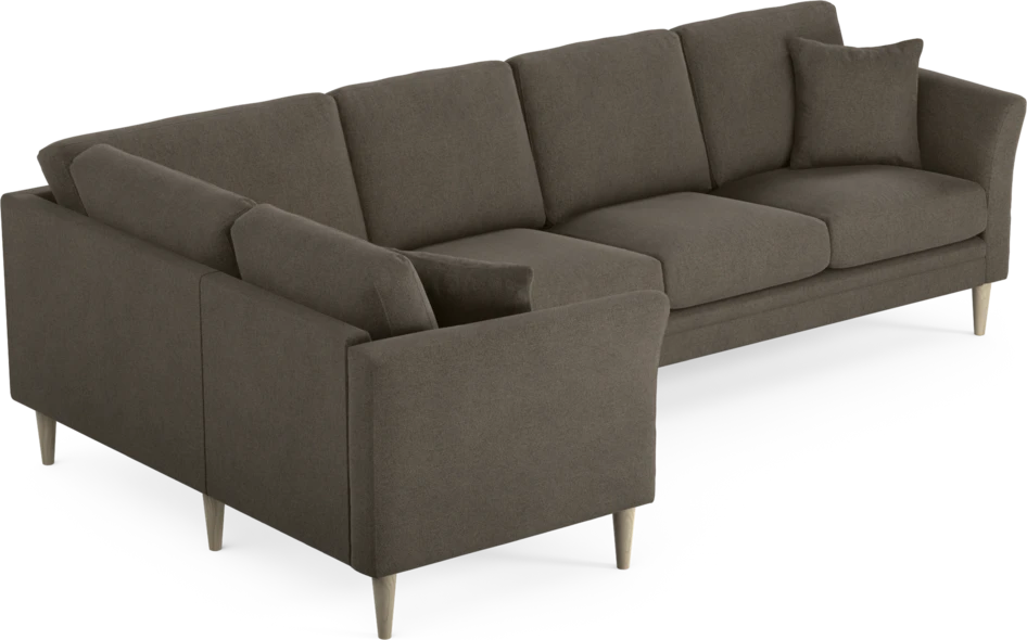 Eden - Hörnsoffa, 1+3-sits - Brun