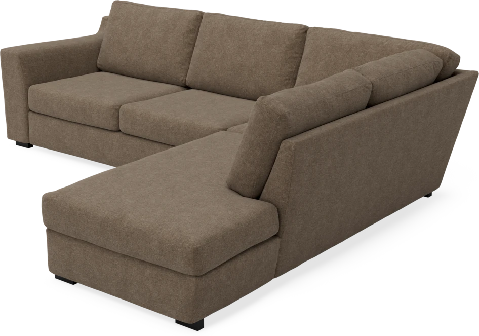 Friday - 2,5-sits soffa med divan höger - Brun