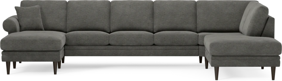 Eden - 3-sits soffa med schäslong vänster och divan höger - Grå