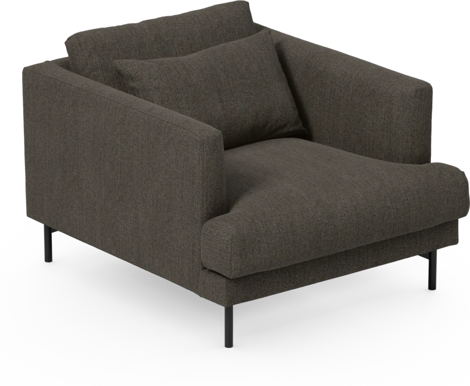 Harper - Fåtölj, 75 cm - Brun