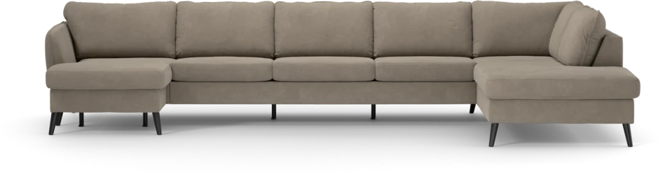 County - 4-sits soffa med schäslong vänster och divan höger - Beige