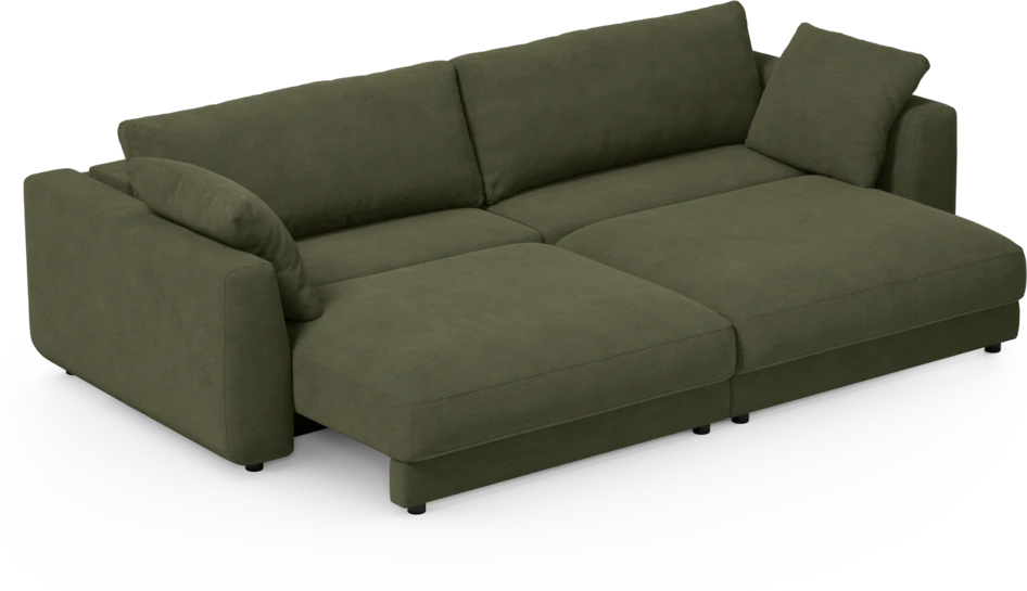 Amie - Bäddsoffa 4-sits - Grön