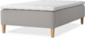 Delux Dream - Ramsäng, enkelsäng med bäddmadrass - Grå