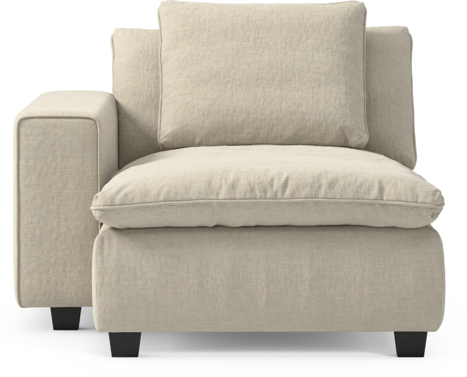 Bellora - Schäslong med armstöd vänster - Beige