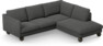 Madison - 2-sits soffa med divan höger - Grå