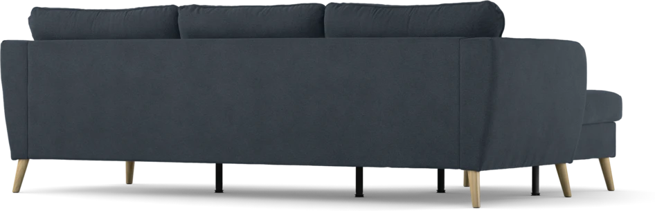 County - 3-sits soffa med flyttbar schäslong - Blå