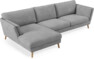 Madison - 3-sits soffa med schäslong vänster - Vit