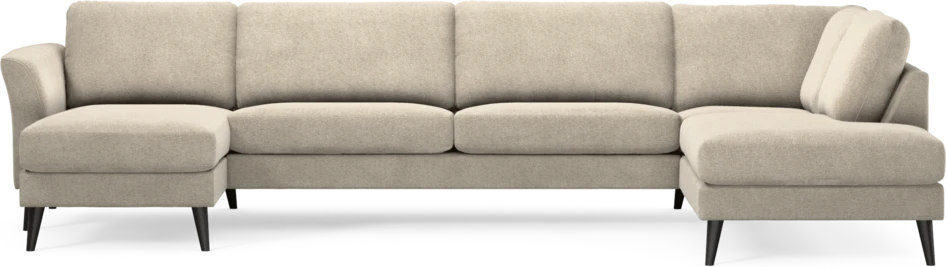 Bridge - 3-sits soffa med schäslong vänster och divan höger - Beige