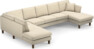 Eden - 3-sits soffa med divan vänster och schäslong höger - Beige