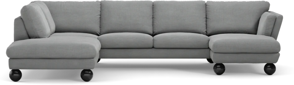 Madison - 2-sits soffa med divan vänster och schäslong höger - Grå