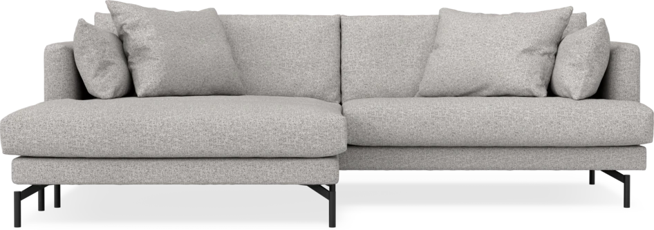 Harper - 4-sits med schäslong XL vänster - Vit